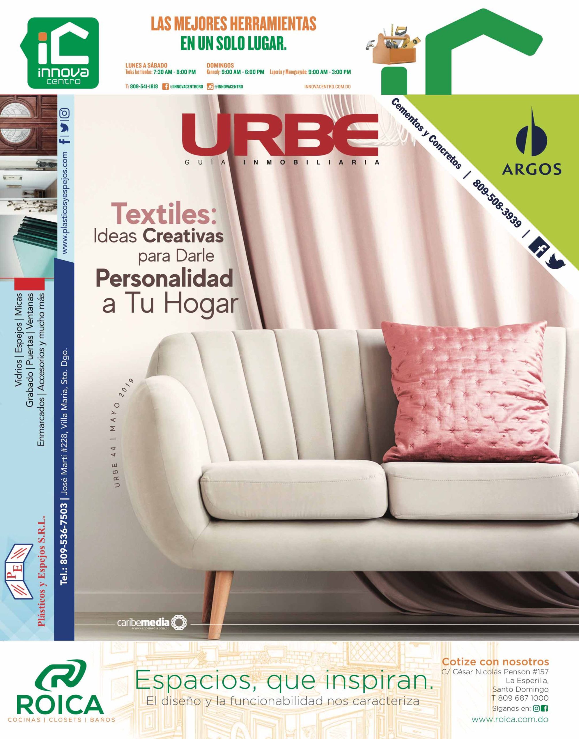 Portada URBE Guía Inmobiliaria: Año 2019 - Mes Mayo - Edición 44